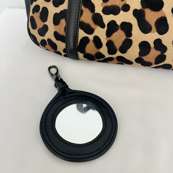 RARE LULU GUINNESS LONDON PONY HAIR LEATHER SATCHEL ORIGINAL DUST BAG - Picture 9 of 10